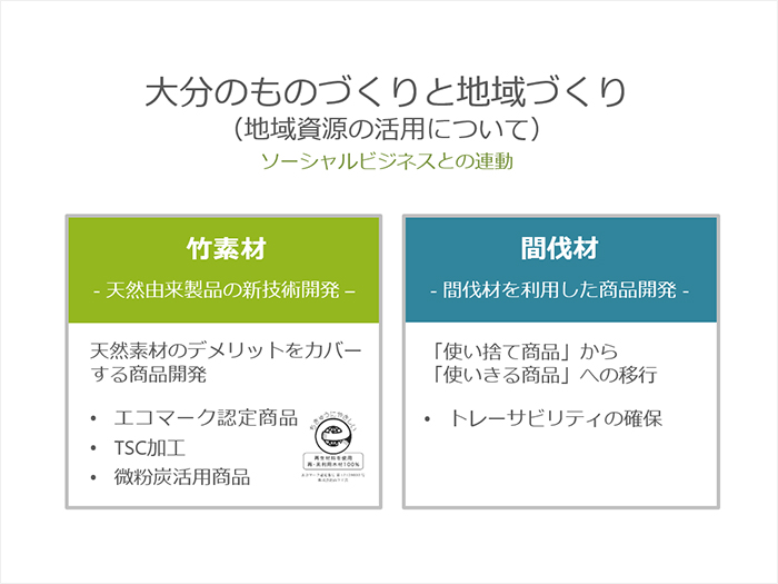 「大分のものづくりと地域づくり」